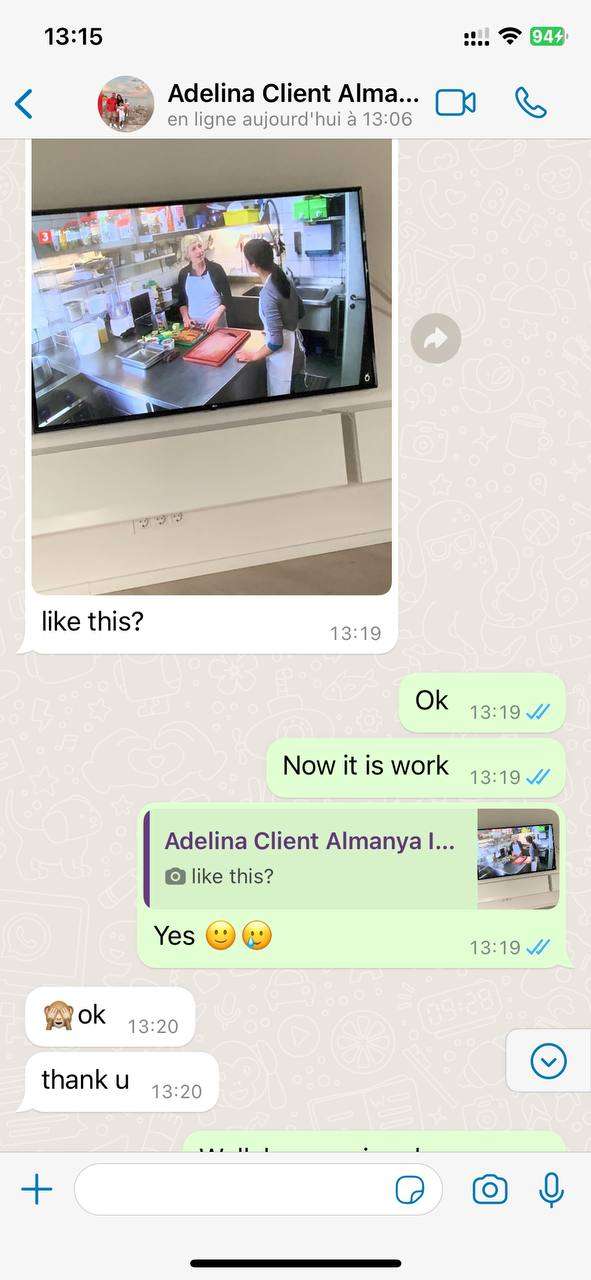 "Customer praising the smooth streaming experience with IPTV Moldova."